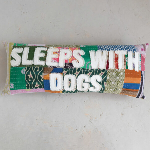 Product Image for  Sleeps with dogs lumbar pillow