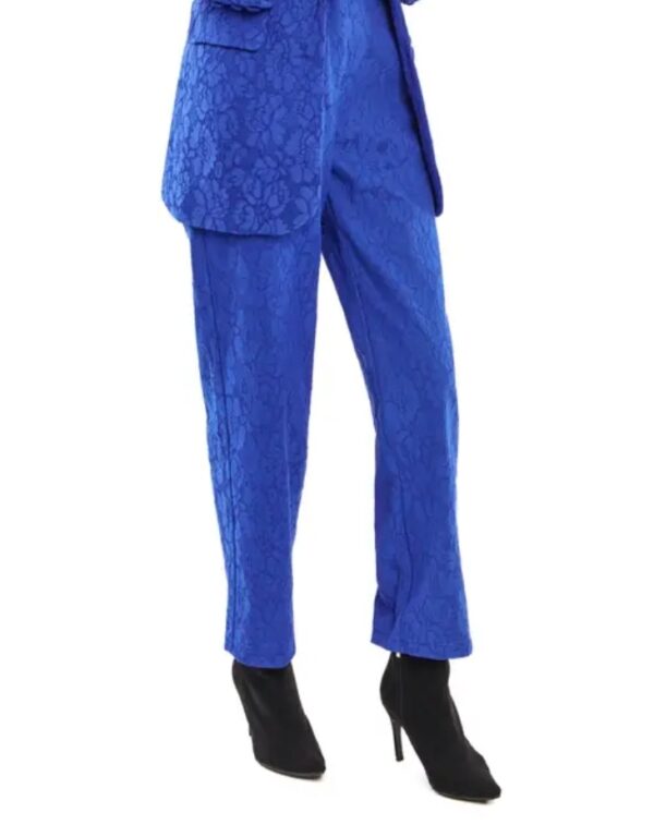 Product Image for  Cobalt Blue Lace Straight-leg Pants