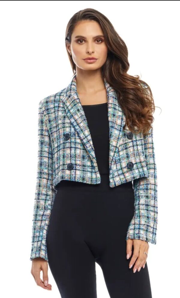 Product Image for  Plaid Cropped Jacket