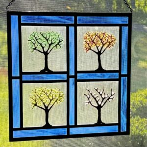 Product Image for  4 Seasons Stained-Glass Panel Karen Wegienek KWP4S