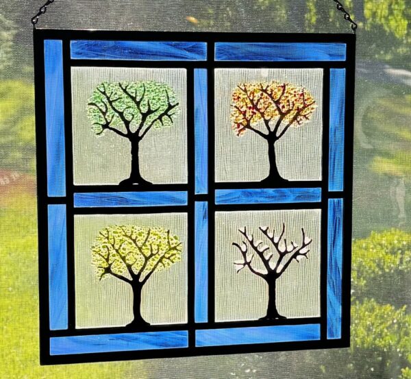 Product Image for  4 Seasons Stained-Glass Panel Karen Wegienek KWP4S