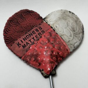 Product Image for  Ceramic Heart Garden Stake by Anita Lamour AML2510