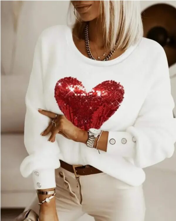 Product Image for  Sparkly Heart Pullover