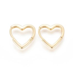 Product Image for  Gold Heart Hoops