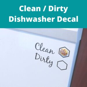 Product Image for  Clean/Dirty Dishwasher Vinyl Cut Decal