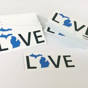 Product Image for  LOVE Michigan Bumper Sticker