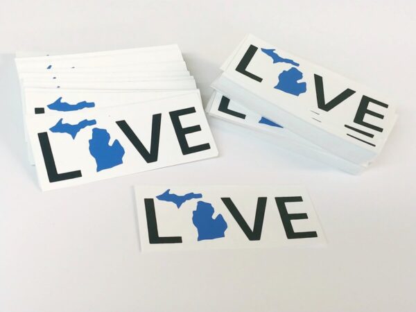 Product Image for  LOVE Michigan Bumper Sticker