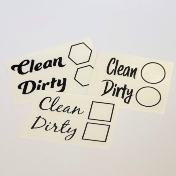 Product Image for  Clean/Dirty Dishwasher Vinyl Cut Decal