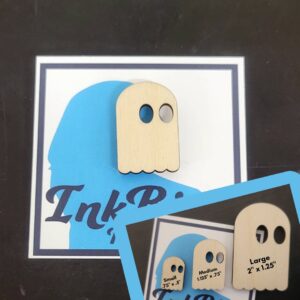 Product Image for  Simple Ghost Pin – Laser cut wood