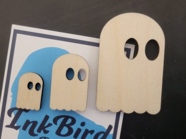 Product Image for  Simple Ghost Pin – Laser cut wood