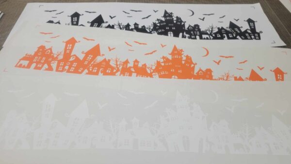 Product Image for  Spooky Town Static Cling for Renter-Friendly Halloween Window Decor. Screen Printed & contour cut in-house at InkBird Print Studio!