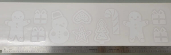 Product Image for  Holiday Cookie Static Cling Set – Renter-Friendly Winter Window Decor