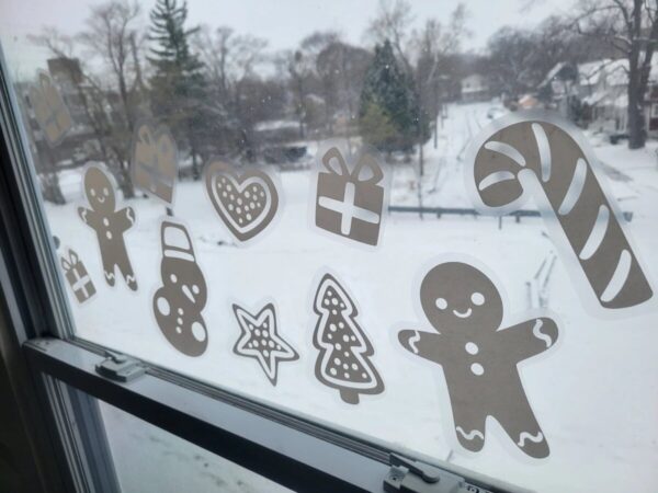 Product Image for  Holiday Cookie Static Cling Set – Renter-Friendly Winter Window Decor