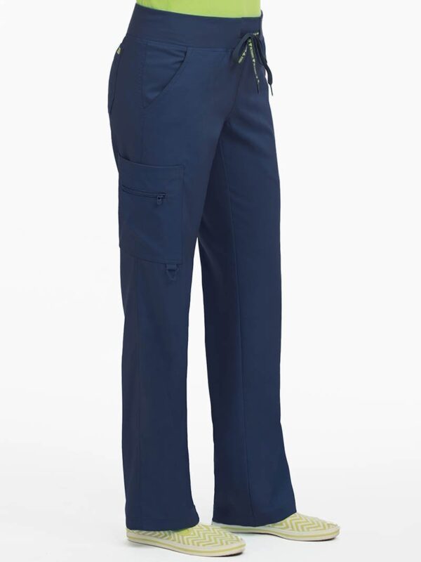 Product Image for  Med Couture 8747 YOGA 1 CARGO POCKET PANT-NAVY