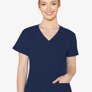 Product Image for  Med Couture 8470 Peaches Raglan Scrub Top – Navy