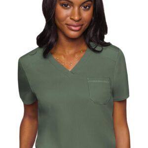 Product Image for  Med Couture 7448 Touch V-Neck Tuck In – Olive