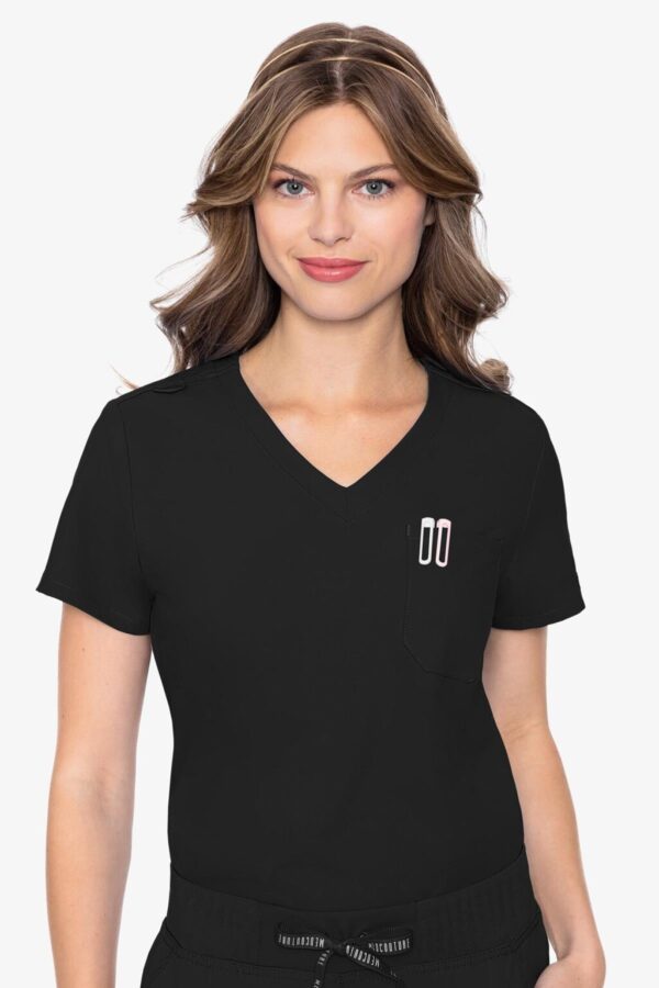 Product Image for  Med Couture 2432 Insight One Pocket Top – Black