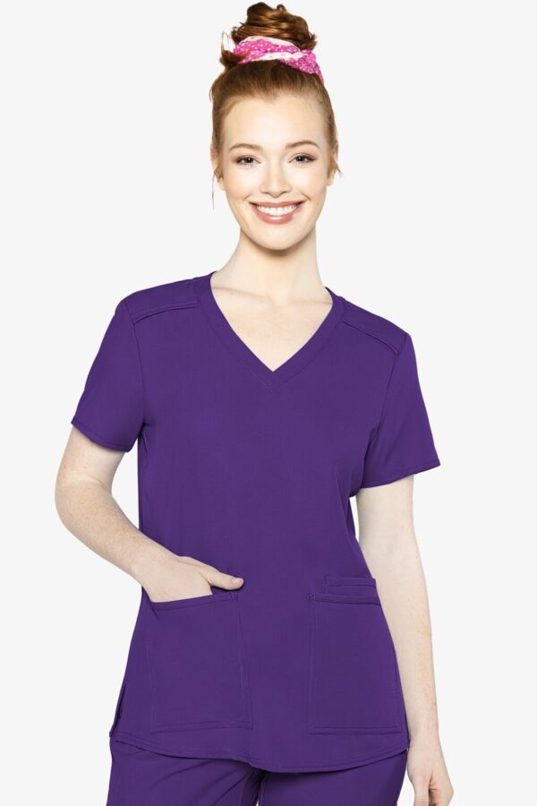 Product Image for  Med Couture 2411 Insight 3 Pocket Top – Grape