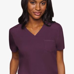 Product Image for  Med Couture 7448 Touch V Neck Tuck In – Wine