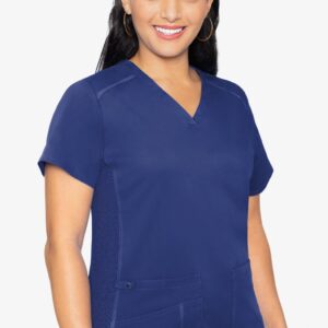 Product Image for  Med Couture 7459 Touch V-NECK SHIRTTAIL TOP – Galaxy – 2XL