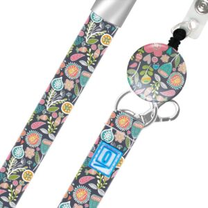 Product Image for  LUXE lanyard Grey Floral