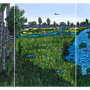 Product Image for  “Seney National Wildlife Refuge” Woodcut Triptych by Ben Bohnsack