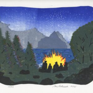 Product Image for  “Campfire” Woodcut by Ben Bohnsack