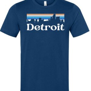 Product Image for  Retro Skyline Detroit T-shirt